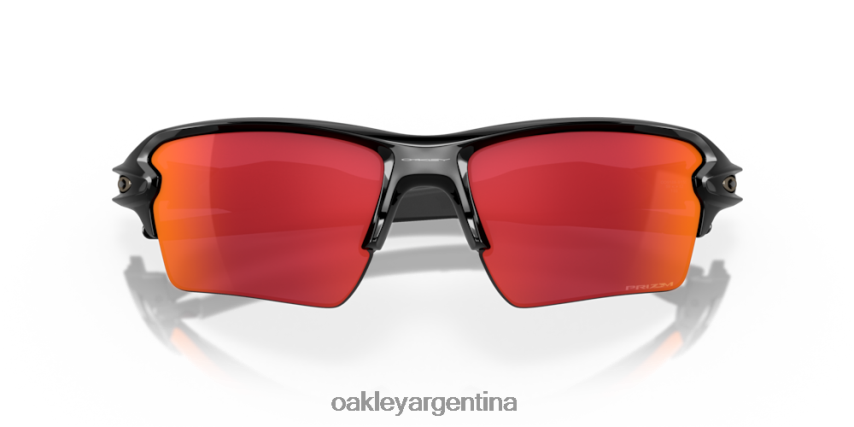 Oakley colores del equipo flak 2.0 xl NBFV42136 gafas Lentes Prizm Field, montura negra pulida.