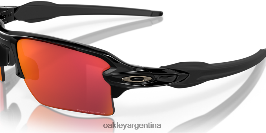 Oakley colores del equipo flak 2.0 xl NBFV42136 gafas Lentes Prizm Field, montura negra pulida.