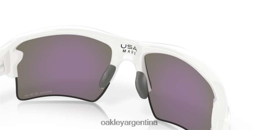Oakley colores del equipo flak 2.0 xl NBFV42137 gafas lentes prizm jade, montura blanca pulida