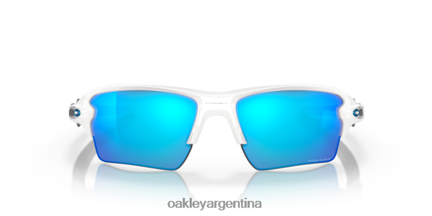 Oakley colores del equipo flak 2.0 xl NBFV42139 gafas Lentes Prizm de zafiro, montura blanca pulida.