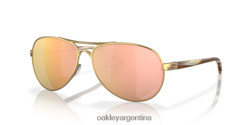 Oakley comentario NBFV42483 gafas lentes polarizadas prizm oro rosa, montura oro pulido