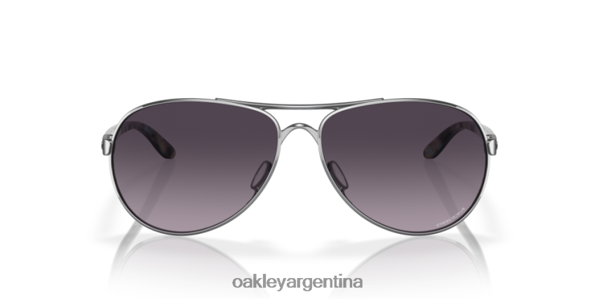Oakley comentario NBFV42485 gafas lentes prizm gris degradado, montura cromada pulida