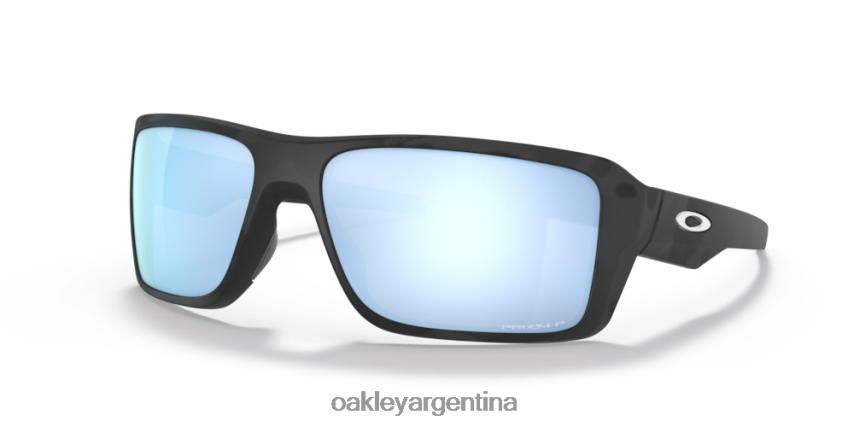 Oakley doble filo NBFV42505 gafas Lentes polarizadas Prizm Deep Water, montura de camuflaje negro mate.