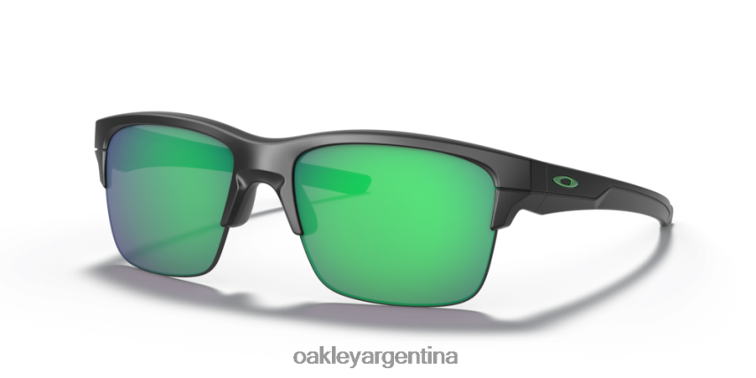 Oakley enlace delgado NBFV42893 gafas lentes jade iridium, montura negra mate