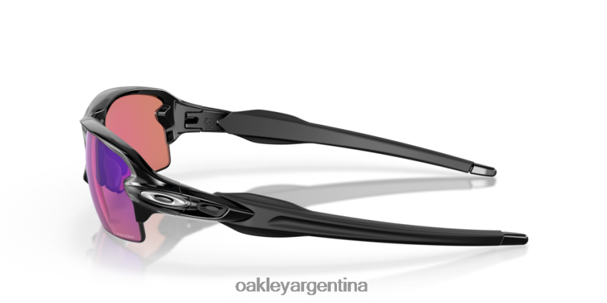 Oakley flak 2.0 (ajuste de puente bajo) NBFV42863 gafas Lentes Prizm Golf, montura negra pulida.