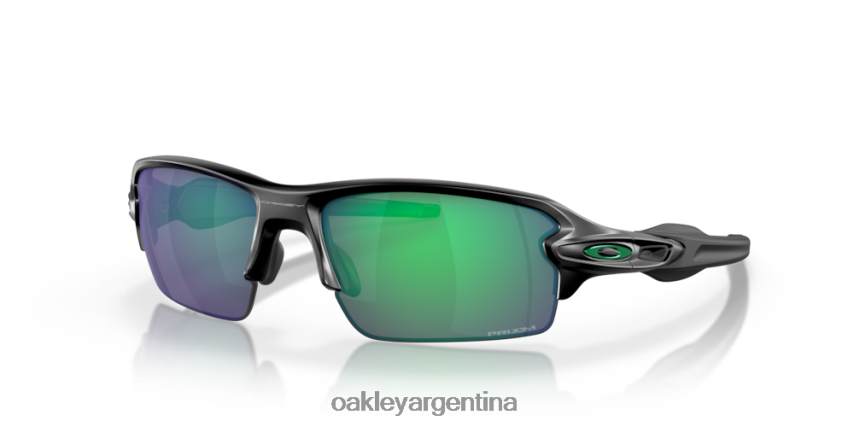 Oakley flak 2.0 (ajuste de puente bajo) NBFV42867 gafas Lentes polarizadas prizm jade, montura negra mate