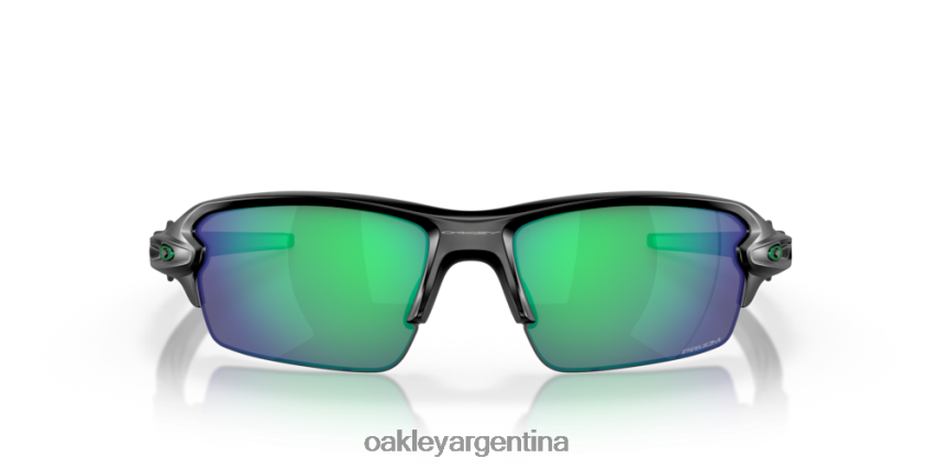 Oakley flak 2.0 (ajuste de puente bajo) NBFV42867 gafas Lentes polarizadas prizm jade, montura negra mate