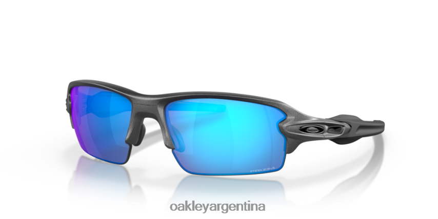 Oakley flak 2.0 (ajuste de puente bajo) NBFV42871 gafas lentes prizm de zafiro, montura de acero