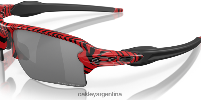 Oakley flak 2.0 xl tigre rojo NBFV42242 gafas lentes prizm negras, montura tigre roja