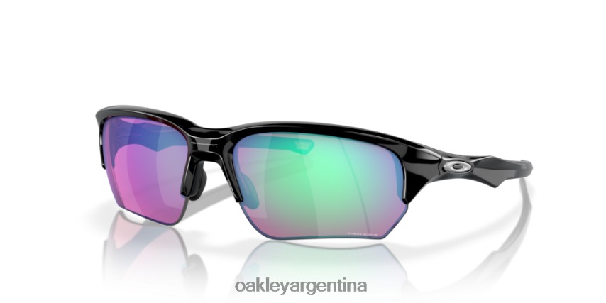 Oakley flak beta (ajuste de puente bajo) NBFV42922 gafas Lentes Prizm Golf, montura negra pulida.