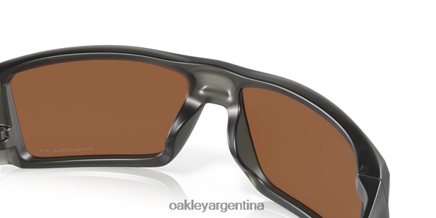 Oakley helióstato NBFV42757 gafas Lentes polarizadas Prizm tungsteno, montura gris humo mate.