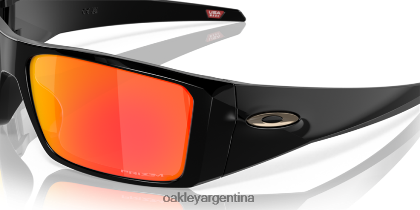 Oakley helióstato NBFV42759 gafas Lentes Prizm Ruby, montura negra pulida.