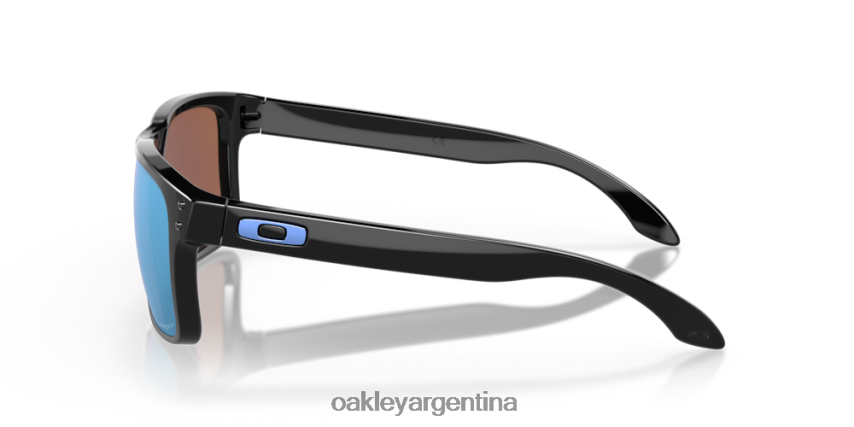Oakley holbrook NBFV4251 gafas Lentes polarizadas Prizm Deep Water, montura negra pulida.