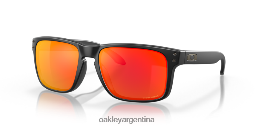 Oakley holbrook NBFV4255 gafas Lentes prizm ruby, montura negra mate.