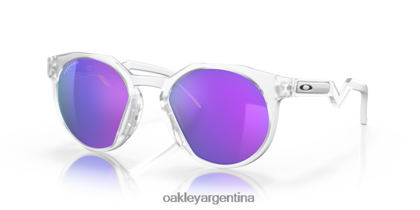Oakley hstn NBFV421002 gafas lentes prizm violeta, montura transparente mate