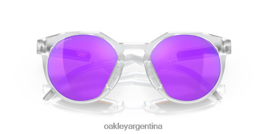 Oakley hstn NBFV421002 gafas lentes prizm violeta, montura transparente mate