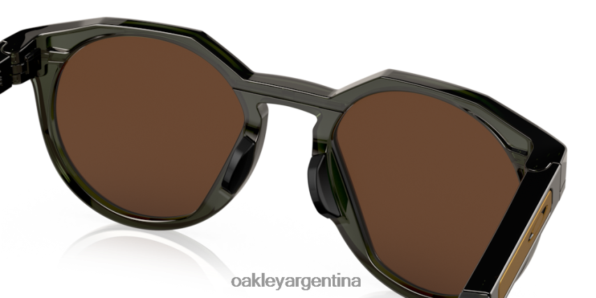 Oakley hstn (ajuste de puente bajo) NBFV42781 gafas lentes polarizadas prizm tungsteno, montura tinta oliva