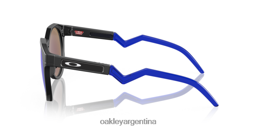 Oakley hstn (ajuste de puente bajo) NBFV42782 gafas lentes polarizadas prizm sapphire, montura negra mate