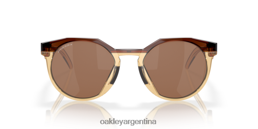 Oakley kylian mbappe serie firma hstn (ajuste de puente bajo) NBFV42785 gafas Lentes Prizm de tungsteno, montura ámbar oscuro/curry claro.