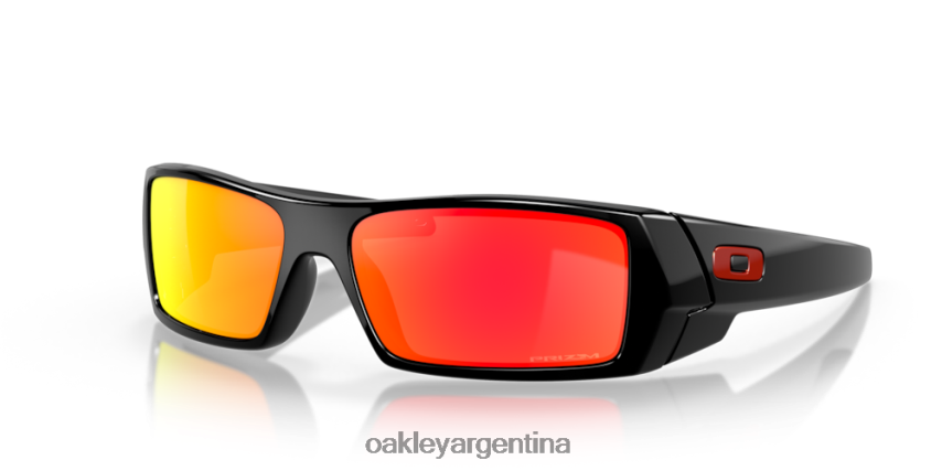 Oakley lata de gas NBFV42318 gafas Lentes Prizm Ruby, montura negra pulida.