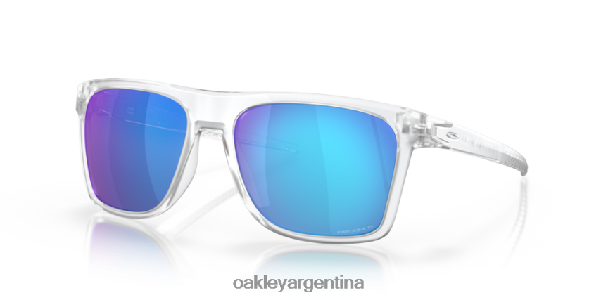 Oakley leffingwell NBFV42186 gafas lentes polarizadas prizm sapphire, montura transparente mate