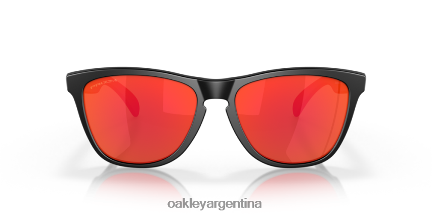 Oakley pieles de rana (ajuste de puente bajo) NBFV42810 gafas Lentes prizm ruby, montura negra mate.
