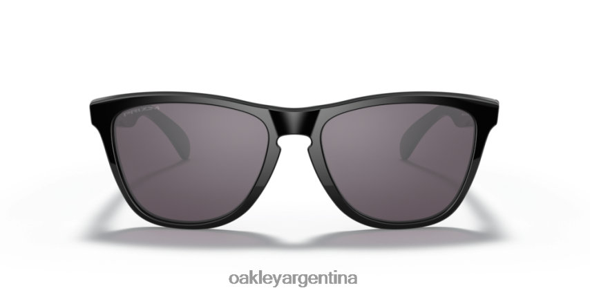 Oakley pieles de rana (ajuste de puente bajo) NBFV42813 gafas lentes gris prizm, montura negra pulida