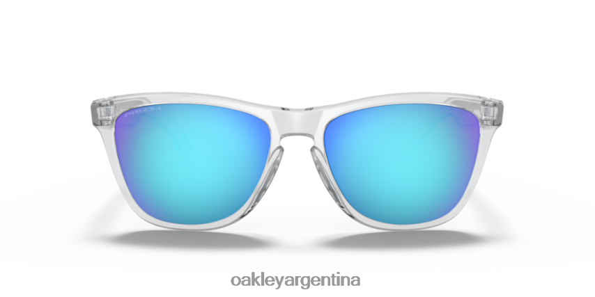 Oakley pieles de rana (ajuste de puente bajo) NBFV42817 gafas lentes prizm de zafiro, montura transparente