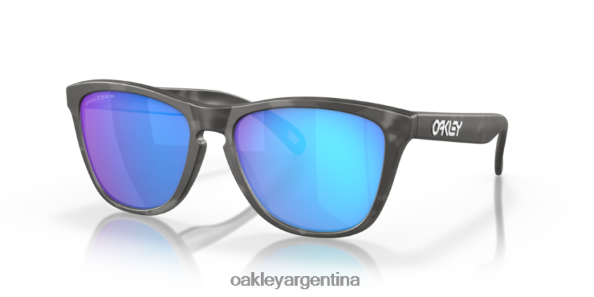 Oakley pieles de rana (ajuste de puente bajo) NBFV42821 gafas lentes polarizadas prizm sapphire, montura carey negro mate