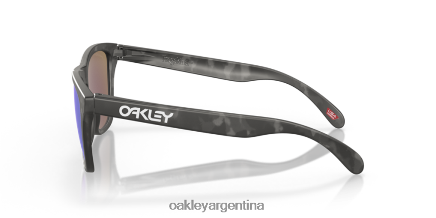 Oakley pieles de rana (ajuste de puente bajo) NBFV42821 gafas lentes polarizadas prizm sapphire, montura carey negro mate