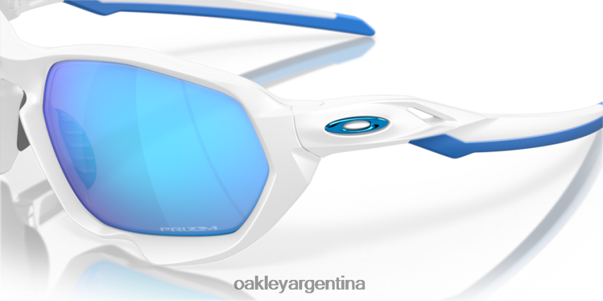 Oakley plasma NBFV42265 gafas lentes prizm zafiro, montura blanca mate