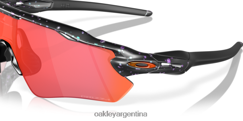 Oakley radar ev ruta ascender colección NBFV42725 gafas Lentes prizm trail torch, montura con salpicaduras de color verde mate y morado