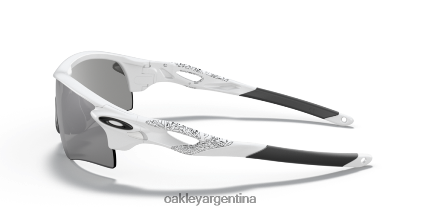 Oakley ruta de bloqueo de radar (ajuste de puente bajo) NBFV42698 gafas lentes pizarra iridio, montura blanca mate