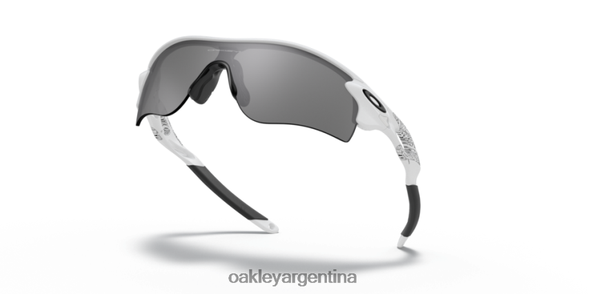 Oakley ruta de bloqueo de radar (ajuste de puente bajo) NBFV42698 gafas lentes pizarra iridio, montura blanca mate