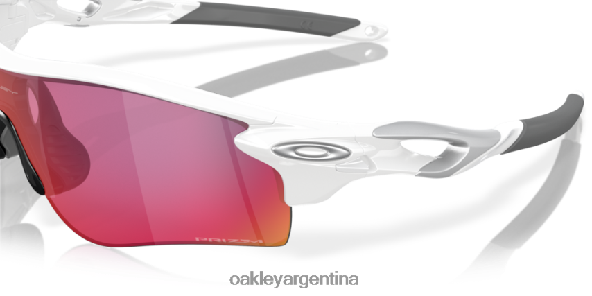 Oakley ruta de bloqueo de radar (ajuste de puente bajo) NBFV42702 gafas Lentes Prizm Road, montura blanca pulida.