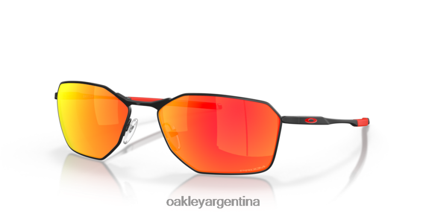 Oakley savitar NBFV42543 gafas Lentes Prizm Ruby, montura negra satinada.