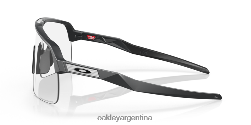 Oakley sutro lite (ajuste de puente bajo) NBFV42453 gafas Lentes fotocromáticas de iridio de transparente a negro, montura de carbono mate