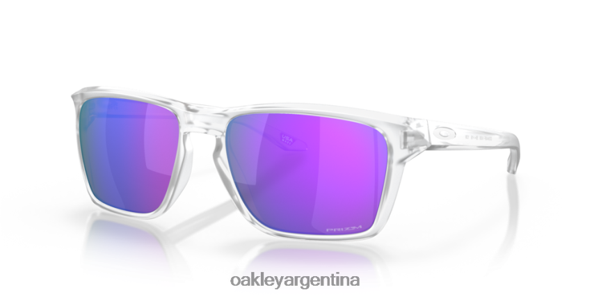 Oakley sylas (ajuste de puente bajo) NBFV42965 gafas lentes prizm violeta, montura transparente mate