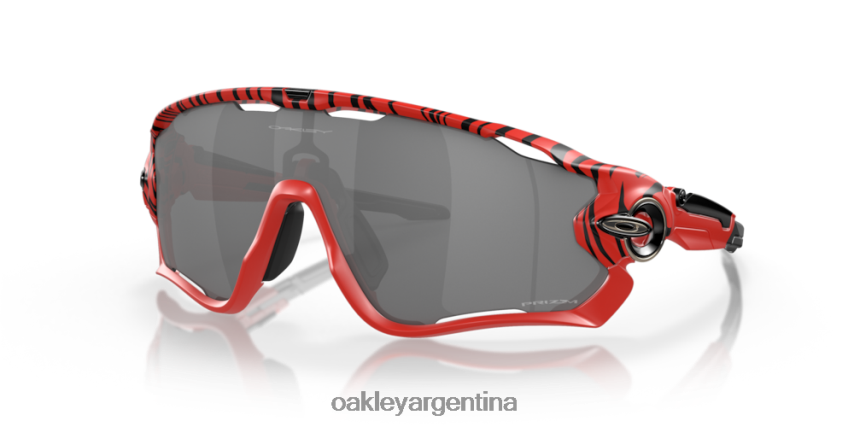 Oakley tigre rojo rompe mandíbulas NBFV42259 gafas lentes prizm negras, montura tigre roja