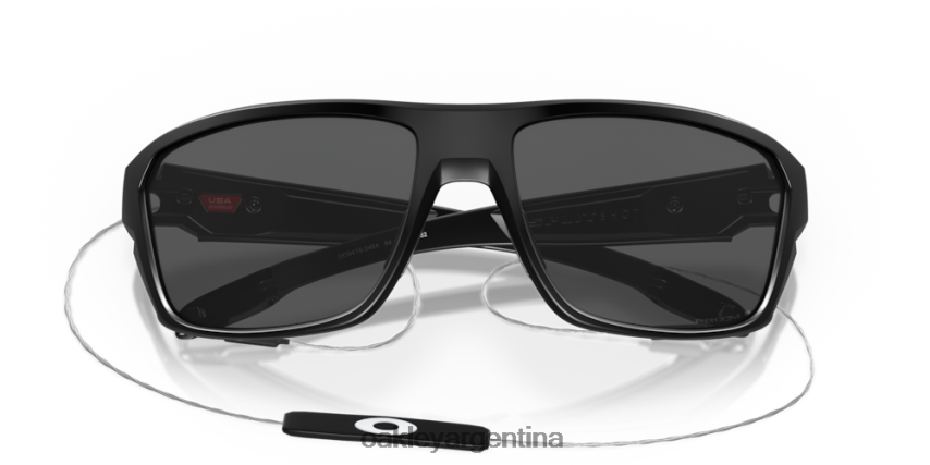 Oakley tiro dividido NBFV42301 gafas lentes prizm polarizadas negras, montura negra mate