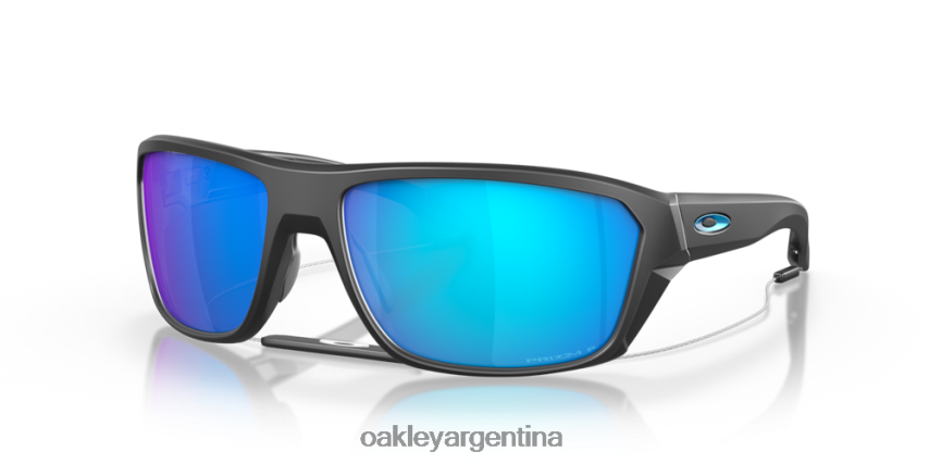 Oakley tiro dividido NBFV42302 gafas lentes polarizadas prizm sapphire, montura negra mate