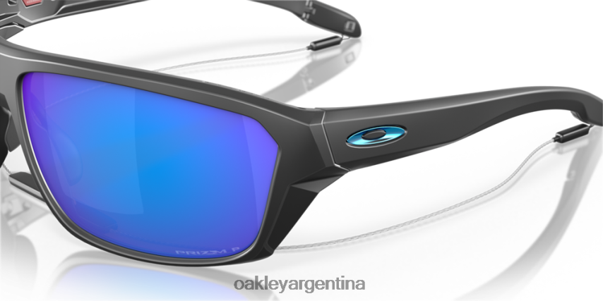 Oakley tiro dividido NBFV42302 gafas lentes polarizadas prizm sapphire, montura negra mate
