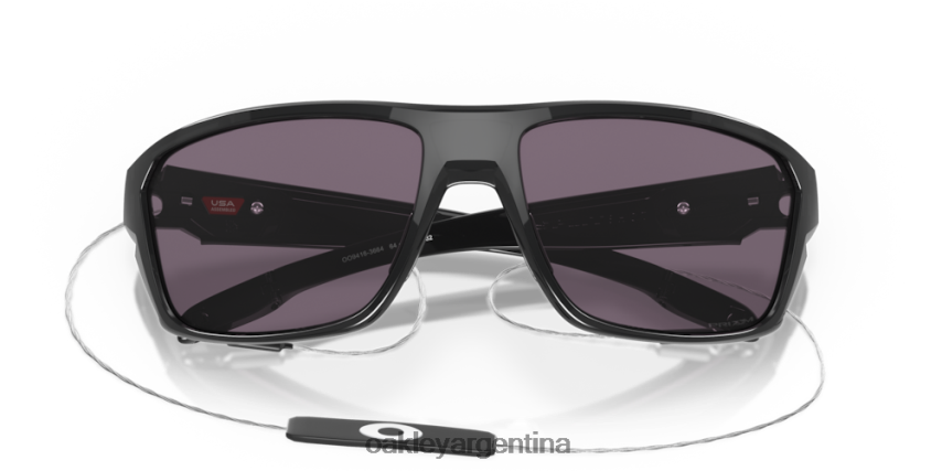 Oakley tiro dividido NBFV42305 gafas lentes prizm gris, montura tinta negra