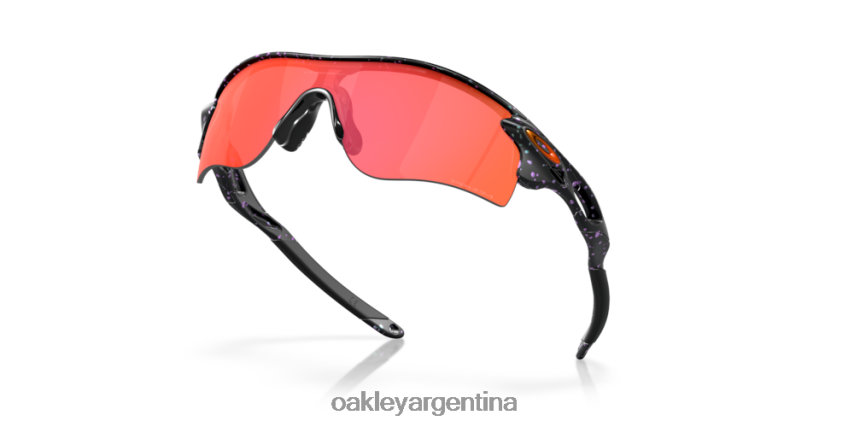 Oakley trayectoria de radarlock (ajuste de puente bajo) colección ascendiente NBFV42720 gafas Lentes prizm trail torch, montura con salpicaduras de color verde mate y morado