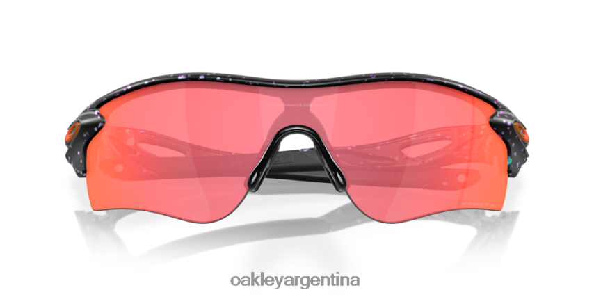 Oakley trayectoria de radarlock (ajuste de puente bajo) colección ascendiente NBFV42720 gafas Lentes prizm trail torch, montura con salpicaduras de color verde mate y morado
