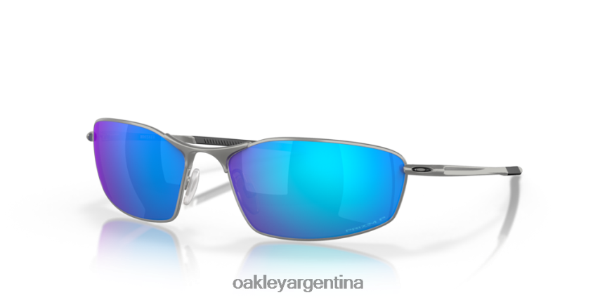 Oakley bigote NBFV42365 gafas lentes polarizadas prizm sapphire, montura cromada satinada