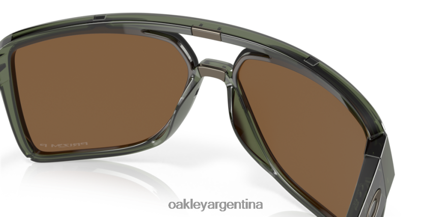 Oakley castillo NBFV42209 gafas lentes polarizadas prizm tungsteno, montura tinta oliva