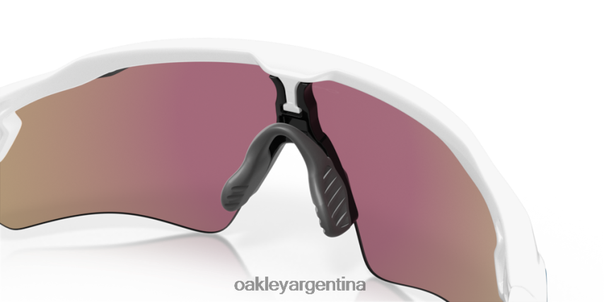 Oakley colores del equipo radar ev path NBFV4236 gafas Lentes Prizm de zafiro, montura blanca pulida.