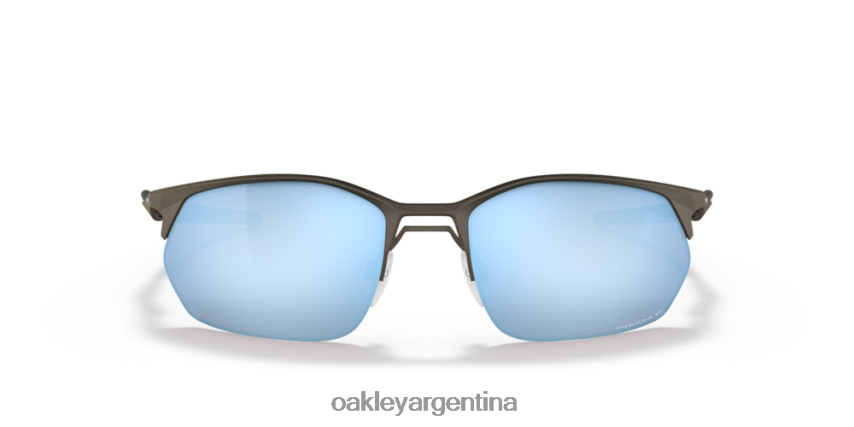 Oakley grifo de alambre 2.0 NBFV42379 gafas Lentes polarizadas Prizm Deep Water, montura de plomo satinado.