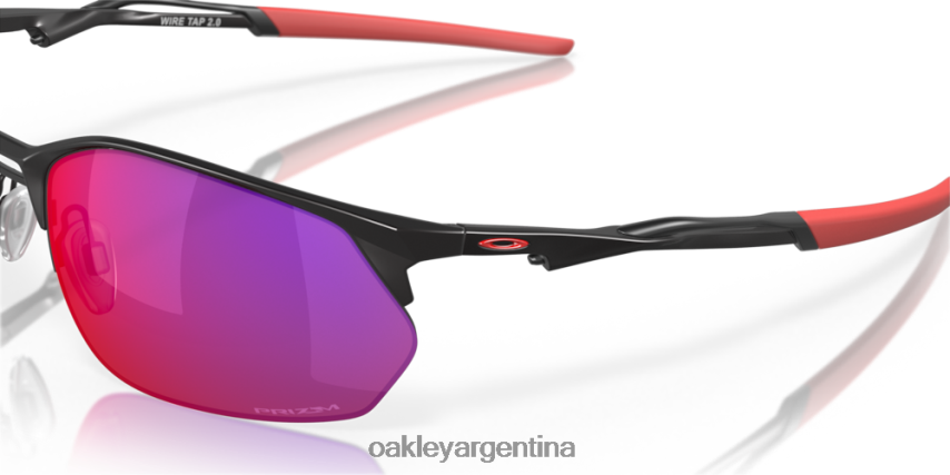 Oakley grifo de alambre 2.0 NBFV42380 gafas Lentes Prizm Road, montura negra satinada.